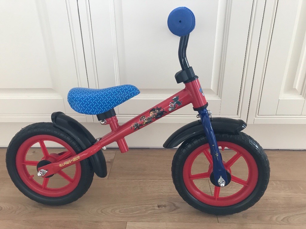 paw patrol balance bike